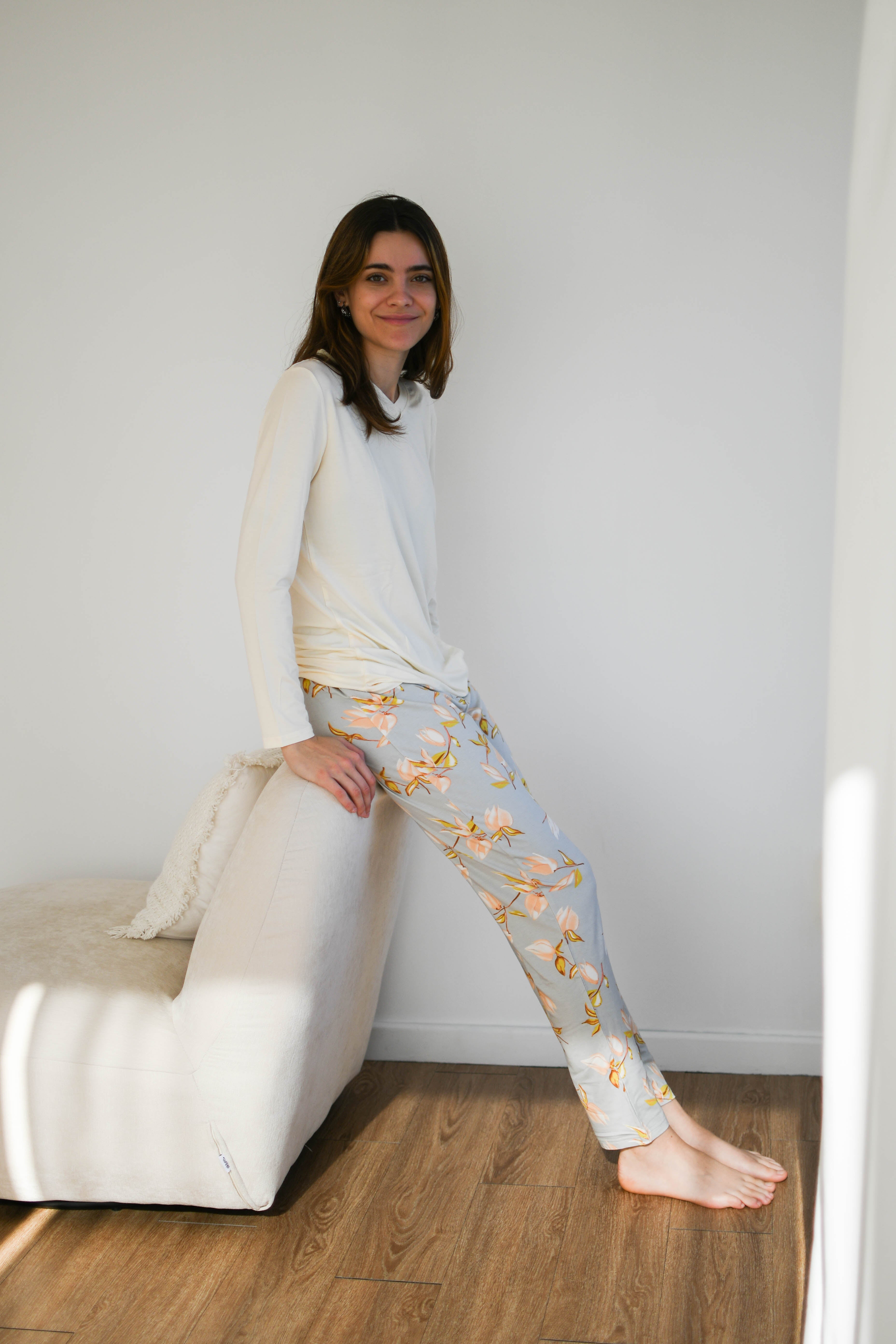 Pijama Selmark Amarillo Mujer