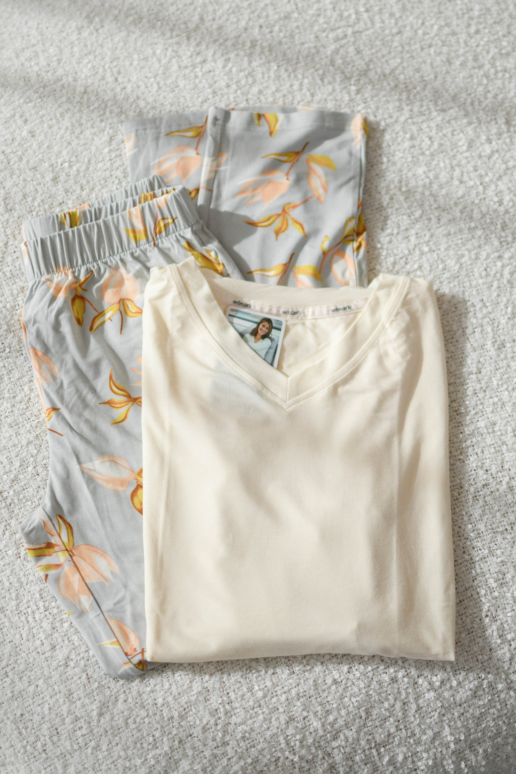 Pijama Selmark Amarillo Mujer