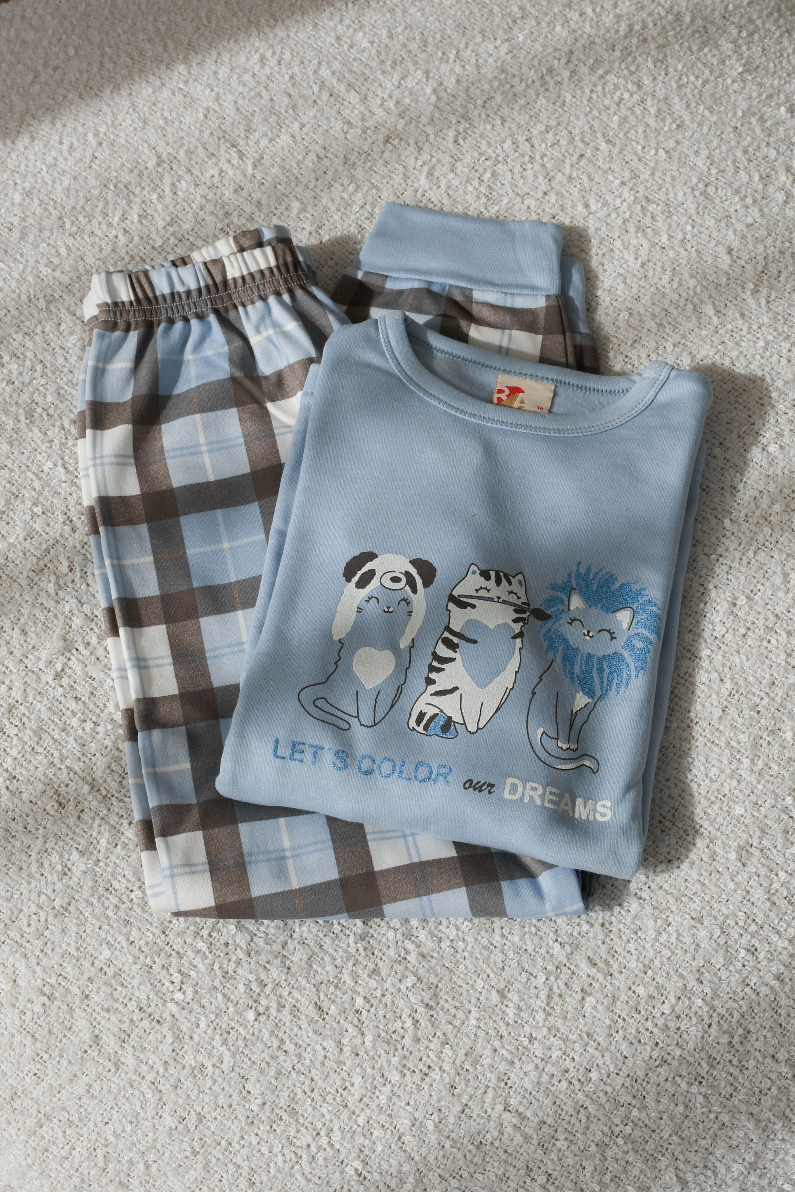 Pijama Animales Azul Niña